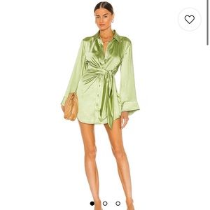 Song of Style Marta Dress is Pistachio Green